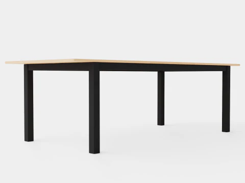 Table &agrave; manger en baie Modèle 3D