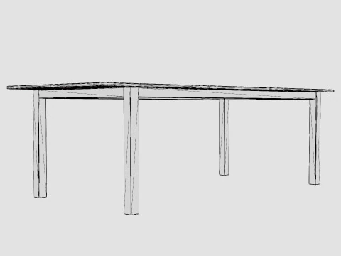 Bay dining table 3D Model