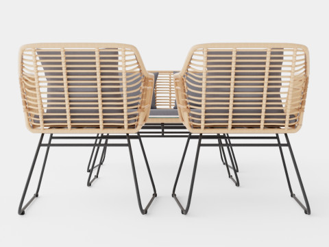 Mons sofa set 3D 模型