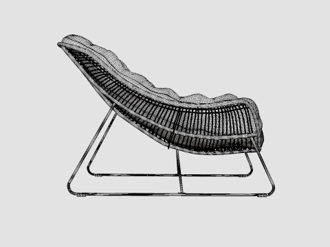 Mons lounge chair 3D Model
