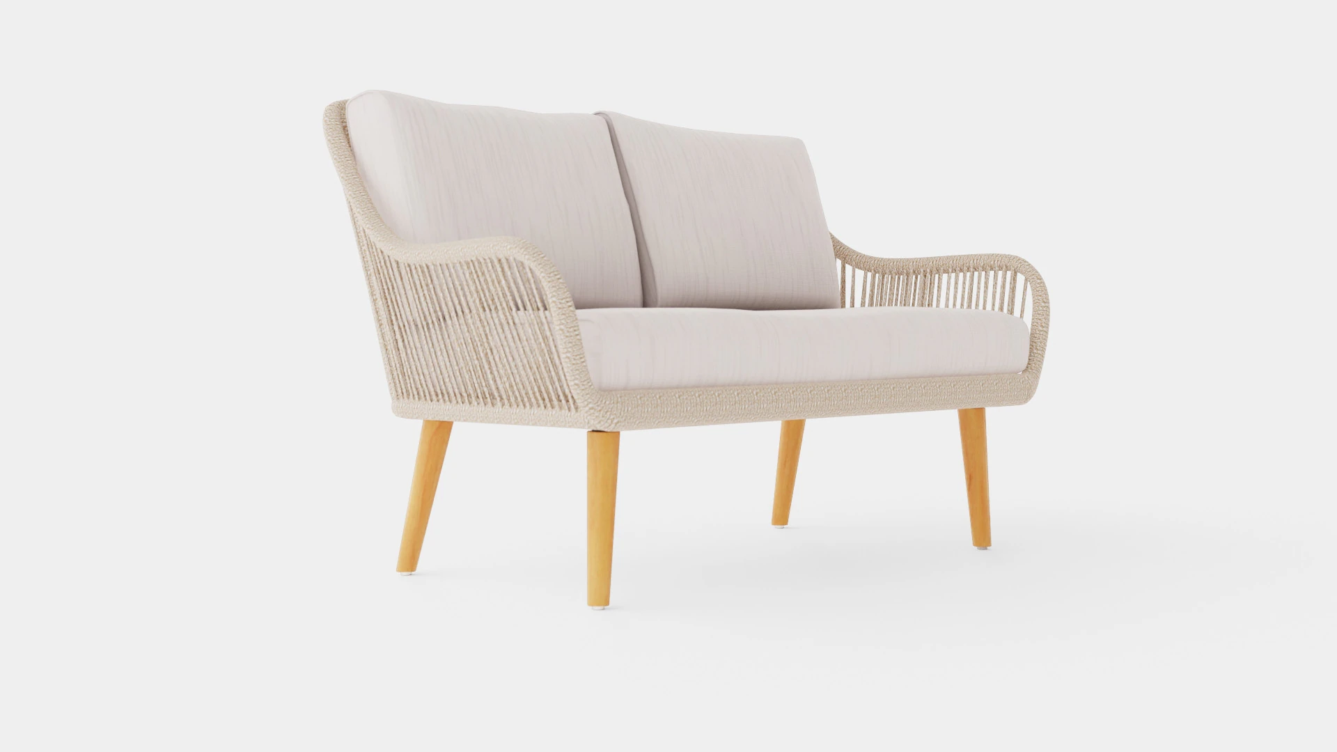 Fargo 2-seater sofa 3D Model .c4d .max .obj .3ds .fbx .stl .blend 
