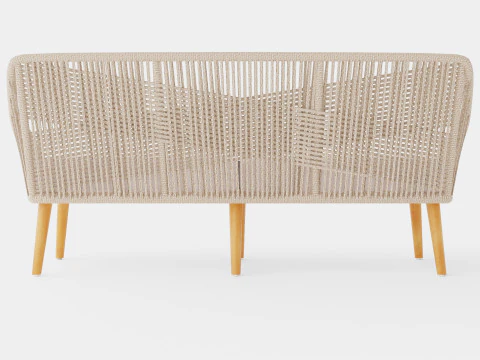 Fargo 3-seater sofa 3D Model
