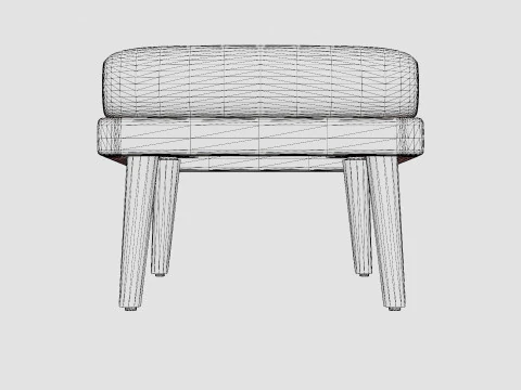 Fargo footstool 3D Model