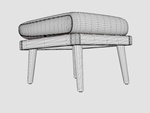 Fargo footstool 3D Model