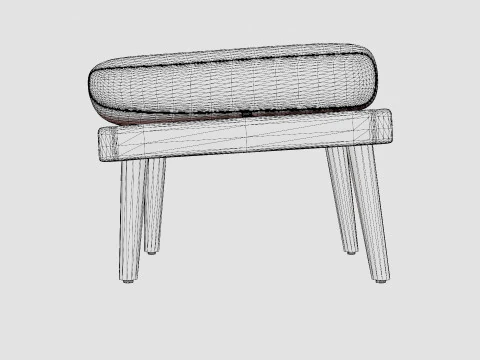 Fargo footstool 3D Model