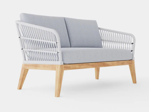 ヴェローナ 2人掛けソファ 3Dモデル