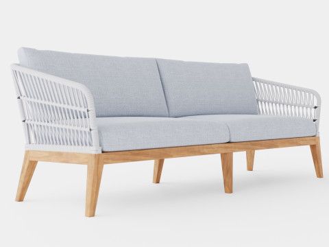 Verona 3-seater sofa 3D Model