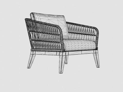 Verona lounge chair Model 3D