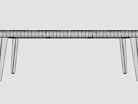 Verona coffee table 3D Model