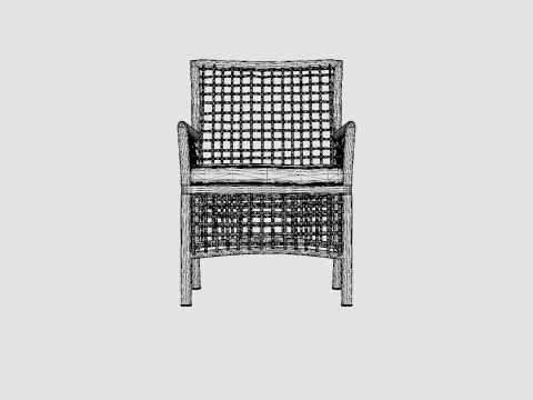 New England armchair 3D Model