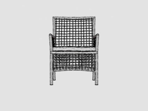 New England armchair 3D Model