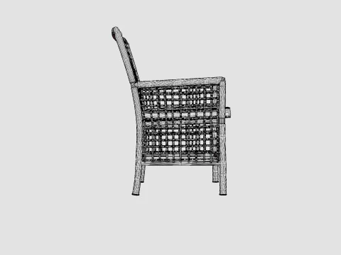 New England armchair 3D Model