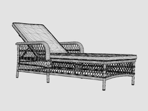 New England lounge bed 3D Model