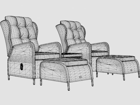 Washington cafe set 3D Model