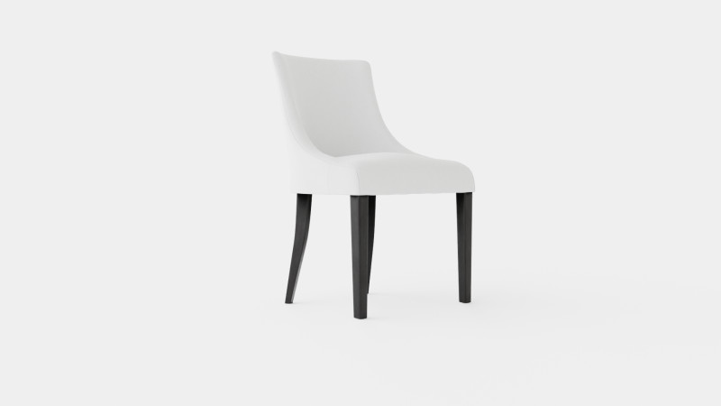 Addison dining chair off white 3D Model .c4d .max .obj .3ds .fbx .stl .blend 