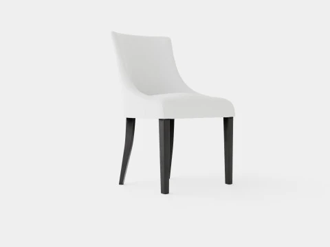 Addison dining chair off white 3D Model