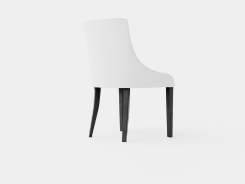 Addison dining chair off white 3D Model