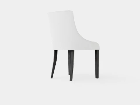 Addison dining chair off white 3D Model