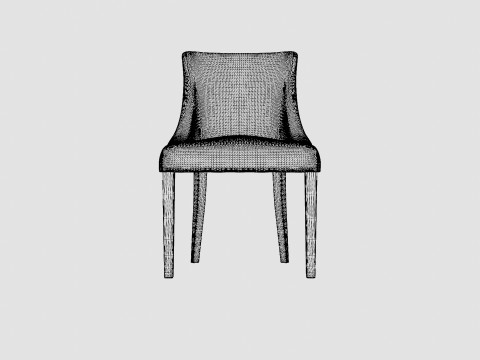 Addison dining chair off white 3D Model