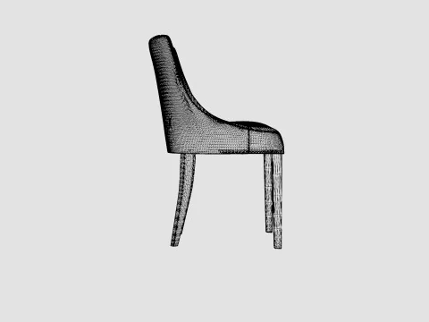 Addison dining chair sand 3D Model