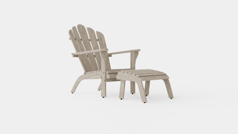 Adirondack sun lounger charcoal 3D मॉडल .c4d .max .obj .3ds .fbx .stl .blend 