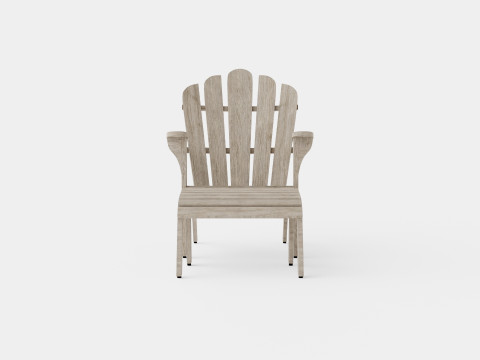 Adirondack sun lounger charcoal 3D मॉडल