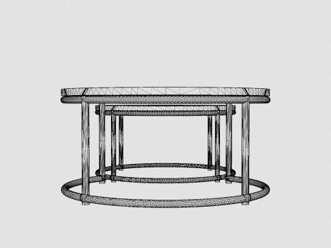 Anson nesting table charcoal 2 set 3D 모델