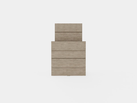 Anson side table charcoal square 2 set 3D Модель