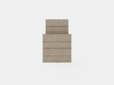 Anson side table charcoal square 2 set 3D Model