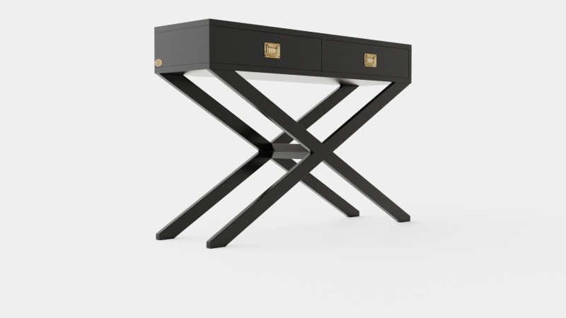 Ashley console table black 3D मॉडल .c4d .max .obj .3ds .fbx .stl .blend 