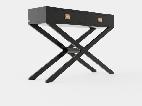Ashley console table black Modelo 3D