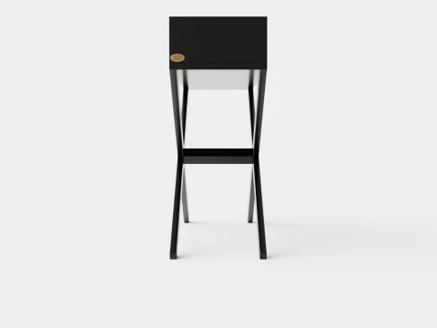 Ashley 콘솔 테이블 블랙 3D 모델