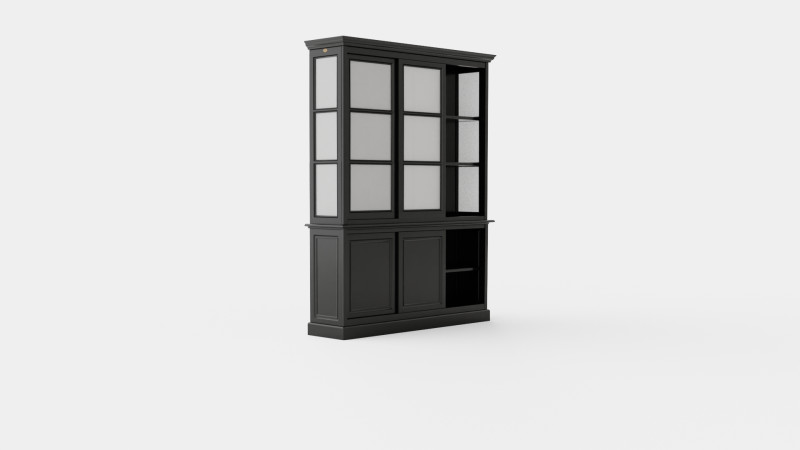 Assonet display cabinet black Modelo 3D .c4d .max .obj .3ds .fbx .stl .blend 