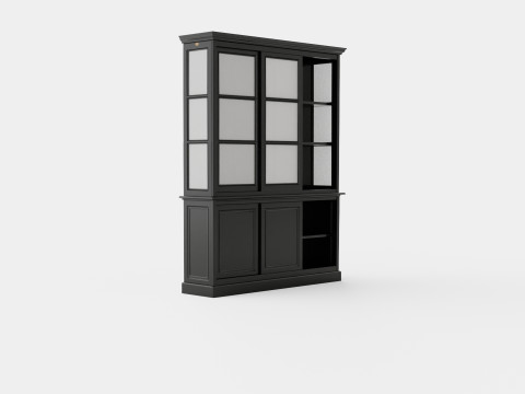 Assonet display cabinet black 3D 模型