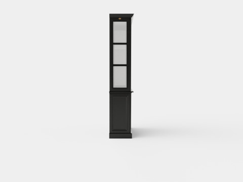 Assonet display cabinet black Modelo 3D