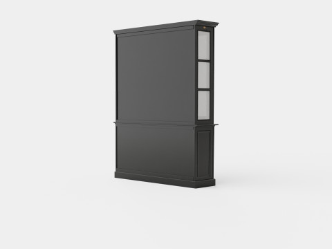 Assonet display cabinet black Modelo 3D