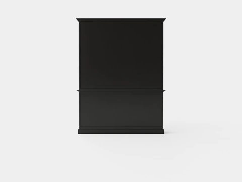 Assonet display cabinet black 3D Model