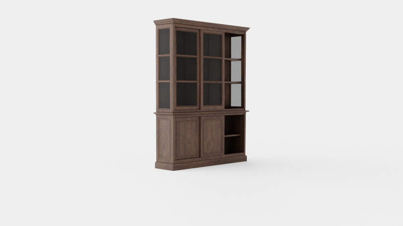 Assonet display cabinet wenge Modelo 3D .c4d .max .obj .3ds .fbx .stl .blend 