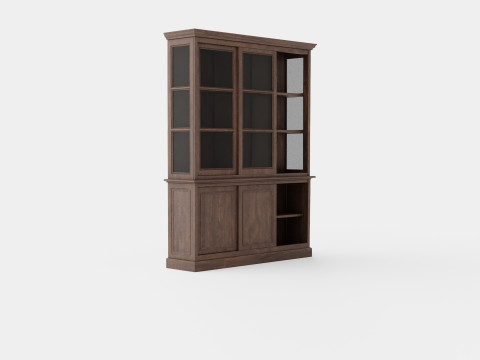 Assonet display cabinet wenge 3D 模型