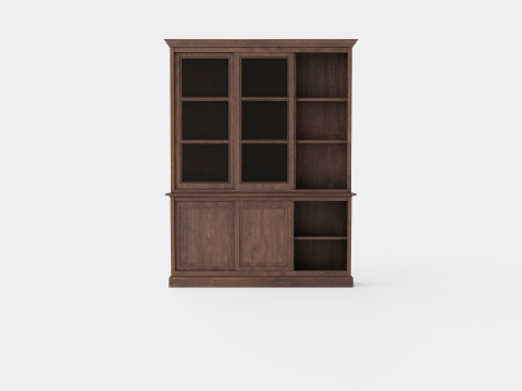 Assonet display cabinet wenge Modelo 3D