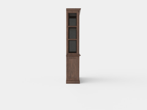 Assonet display cabinet wenge Modelo 3D