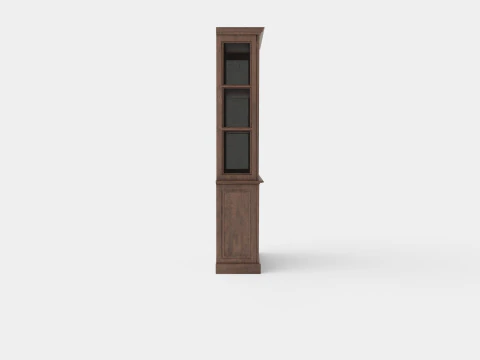 Assonet display cabinet wenge 3D Model