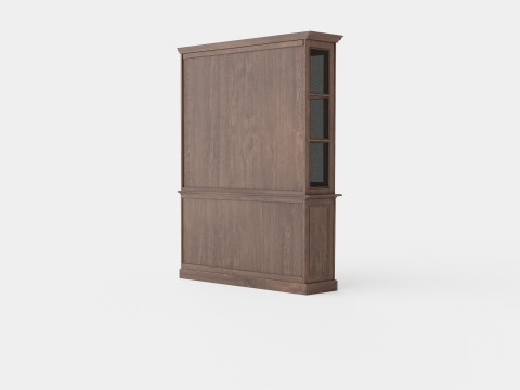 Assonet display cabinet wenge Modelo 3D