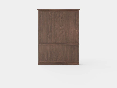 Assonet display cabinet wenge 3D Model