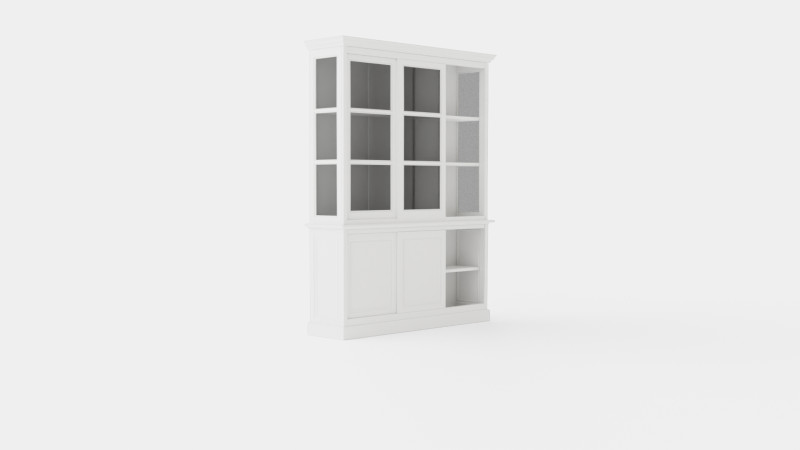 Assonet display cabinet white 3D-Modell .c4d .max .obj .3ds .fbx .stl .blend 