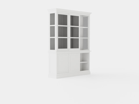 Assonet display cabinet white 3D 模型