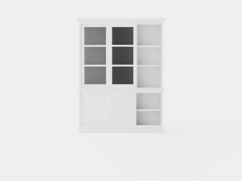 Assonet display cabinet white 3D-Modell