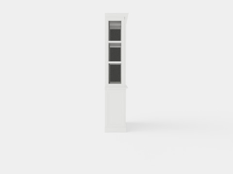 Assonet display cabinet white 3D-Modell