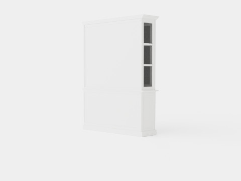 Assonet display cabinet white 3D-Modell