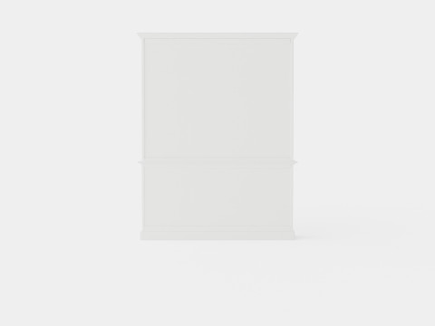 Assonet display cabinet white 3D-Modell